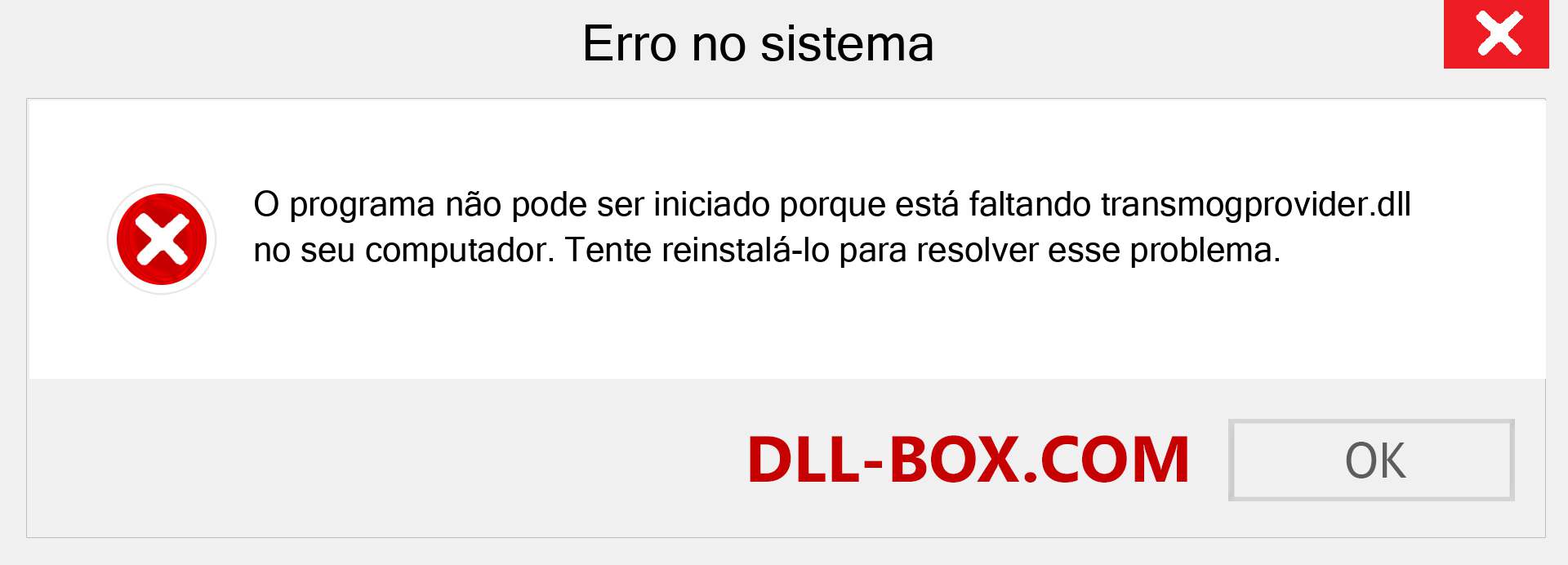 Arquivo transmogprovider.dll ausente ?. Download para Windows 7, 8, 10 - Correção de erro ausente transmogprovider dll no Windows, fotos, imagens