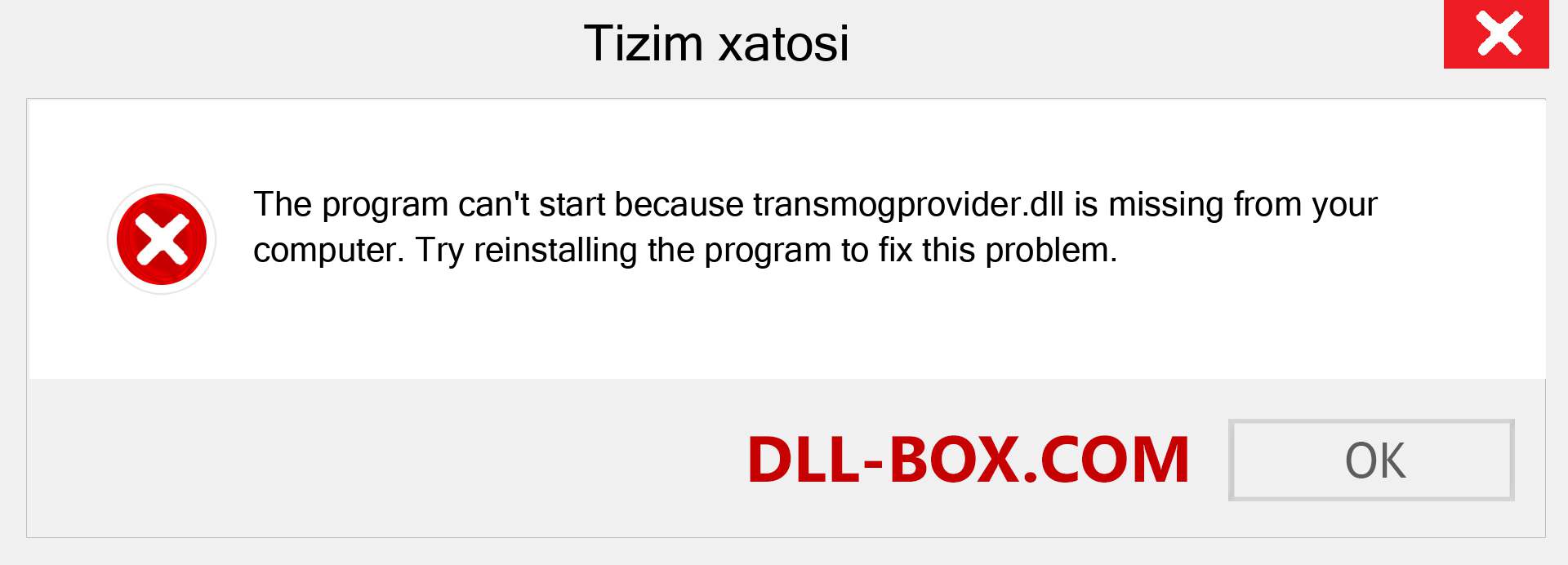 transmogprovider.dll fayli yo'qolganmi?. Windows 7, 8, 10 uchun yuklab olish - Windowsda transmogprovider dll etishmayotgan xatoni tuzating, rasmlar, rasmlar